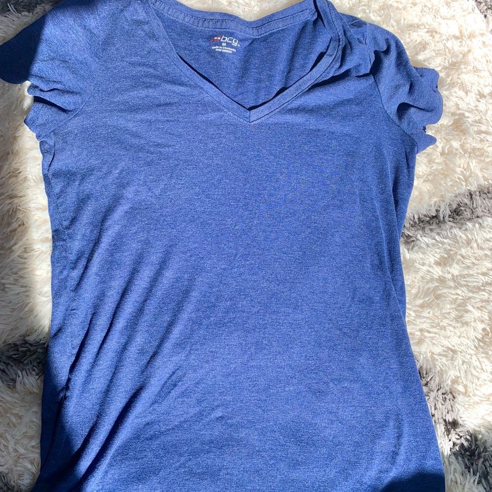 BCG Women's Blue V-Neck Top
